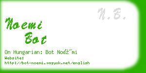 noemi bot business card
